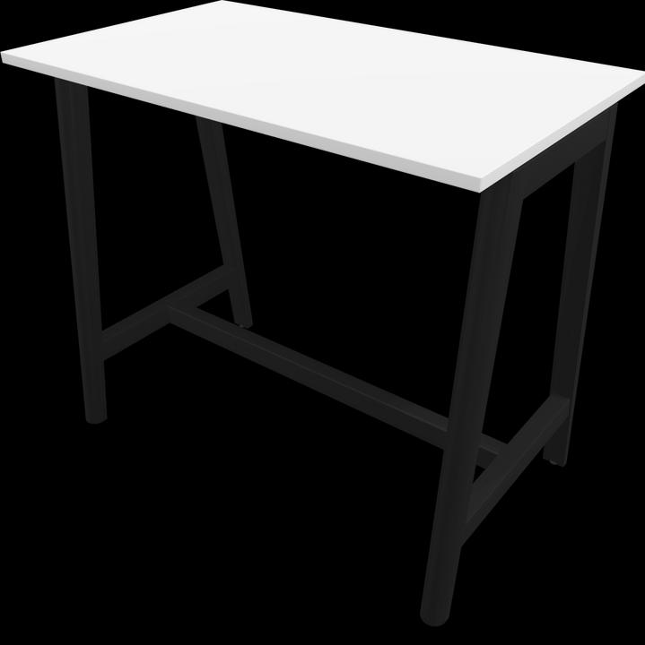 Ash stained black, White