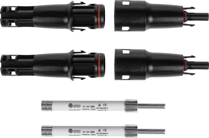 Produktbild Furber.power Steckverbinder kompatibel mit Sicherung, 2 Stück (Solarstecker)