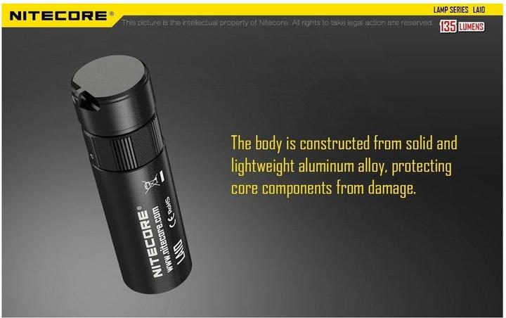 Actual product image Nitecore La10 Cri (7.85 cm, 75 lm)