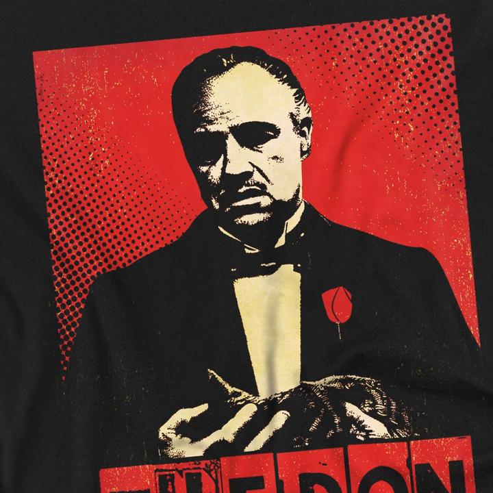 Actual product image The Godfather Unisex Adult Don Vito Corleone Pop Art T-Shirt (XL)