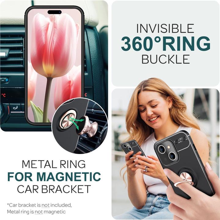 Produktbild Nalia Matte Ring Silikon Hülle (Apple iPhone 15 Plus)
