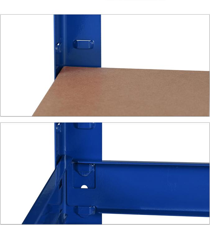 Actual product image Relaxdays Heavy-duty Rack With Workbench Blue