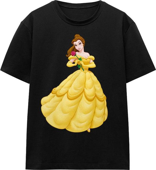 Actual product image Beauty And The Beast Unisex Adult Belle Rose T-Shirt (S)