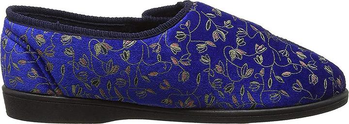 Actual product image Zedzzz Janice slippers with velcro fastening floral pattern (37)
