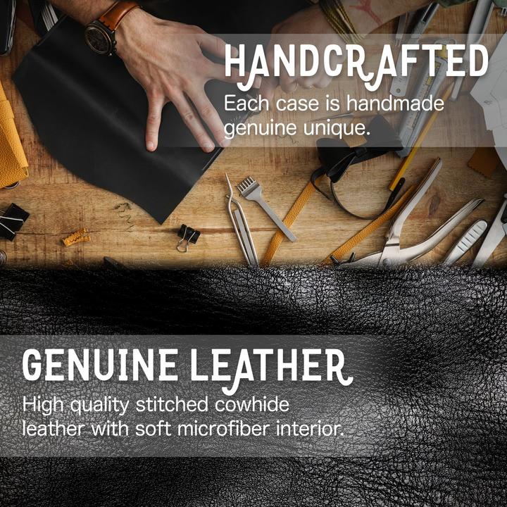 Actual product image Nalia Genuine Leather Flip Case Cover with Magnetic Closure (Samsung Galaxy S23 Ultra)