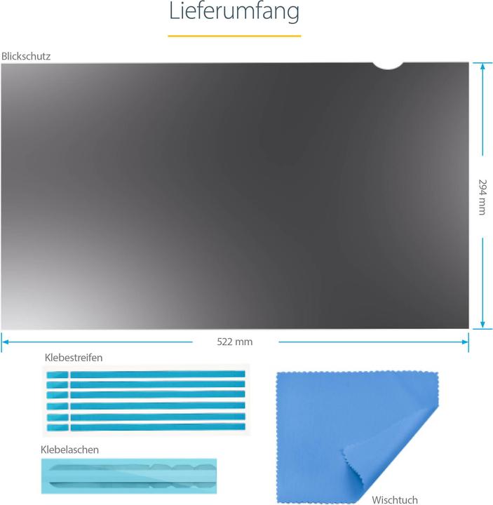 Actual product image StarTech 23.6" Privacy Filter (23.60", 16 : 9)