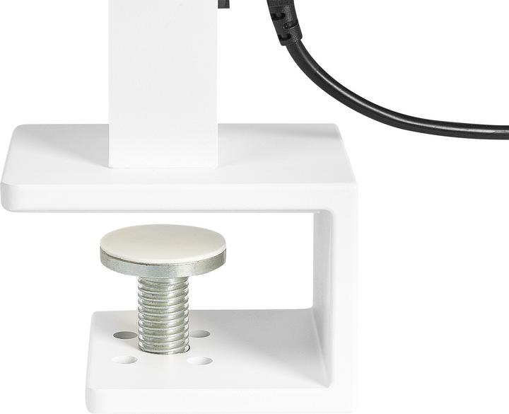 Produktbild Beliani Schreibtischlampe LED Metall weiss klemmbar VOLANS (11200 lm)