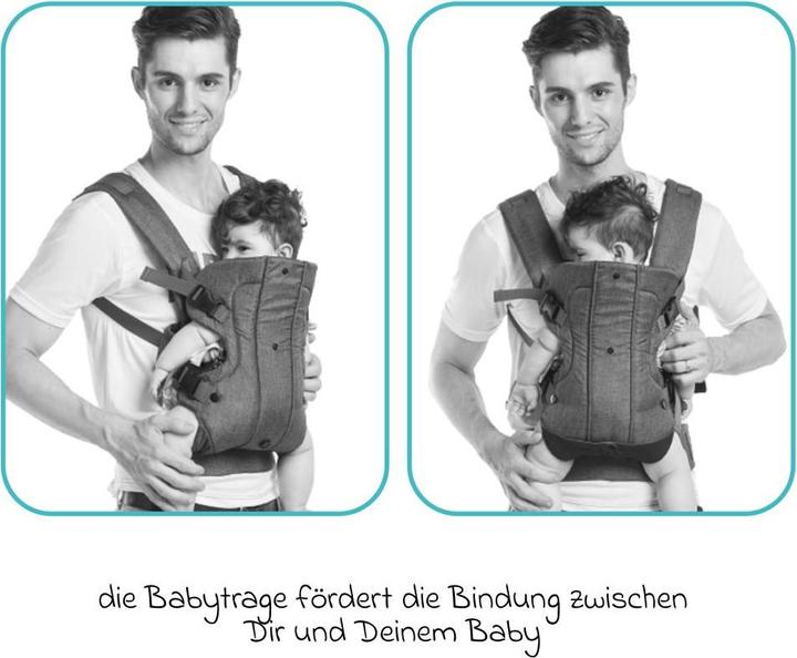 Actual product image Fillikid Babytragen & Tragetücher Babytrage Walk 4in1 für Bauch- und Rückentrageposition