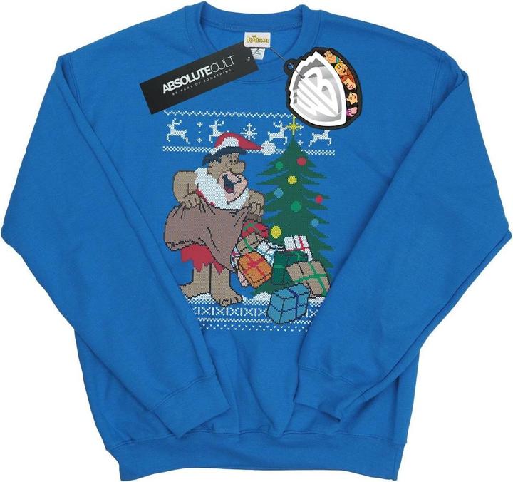 The Flintstones Christmas Fair Isle Sweatshirt (L)