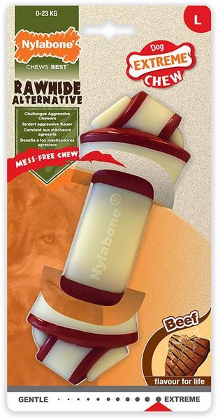 Produktbild Nylabone Knot Bone Beef L, 17.5 cm, 290g (Kauspielzeug Hund)