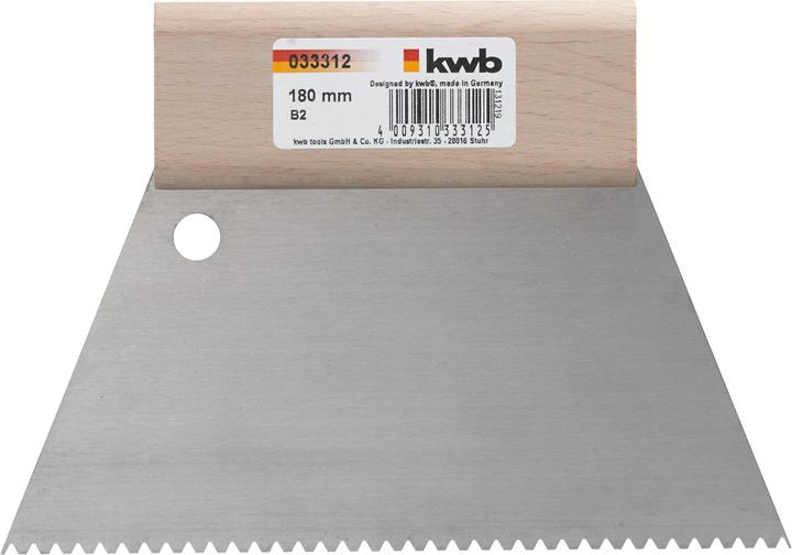 Produktbild kwb 033312 Zahnspachtel (18 cm)