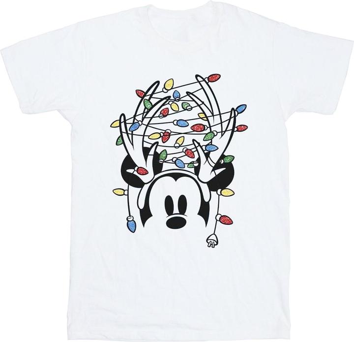 Disney Mickey Mouse Christmas Head Lights TShirt Mädchen