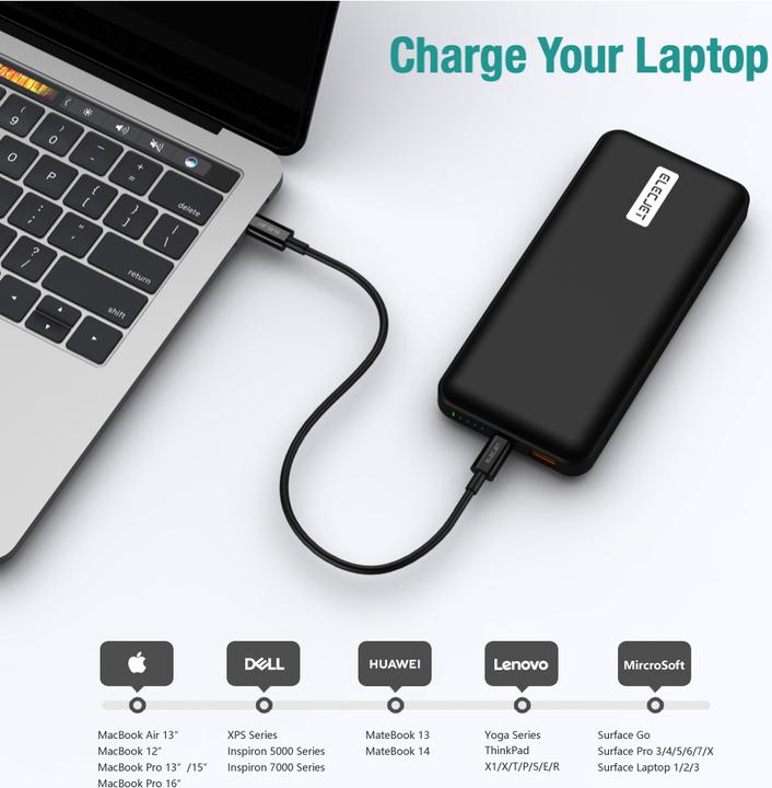 Image du produit Elecjet PowerPie P20 (20000 mAh, 45 W, 74 Wh)