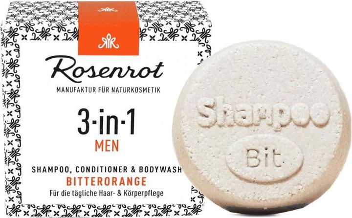 Produktbild Rosenrot MEN 3in1 Bitterorange (Festes Shampoo)