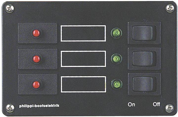 Philippi Switch panel, 3-gang
