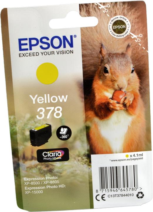 Actual product image Epson 378 Claria Photo HD (Y)