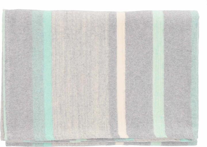 Immagine prodotto Casativo Coperta coccolosa a righe in 80% cotone e 20% poliestere, verde, 120 x 160 cm (120 x 160 cm)