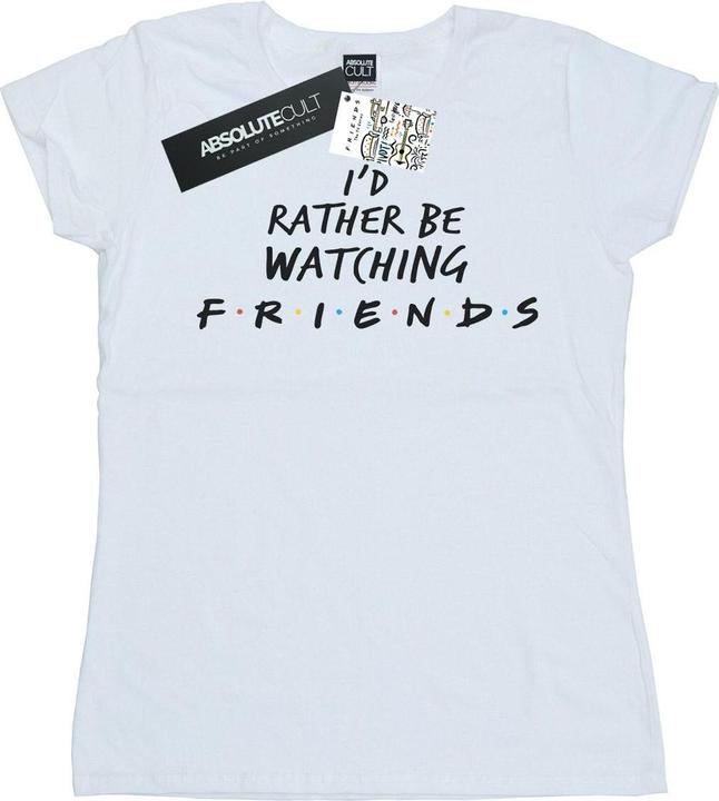 Actual product image Friends Womens/Ladies Rather Be Watching Cotton T-Shirt (S)
