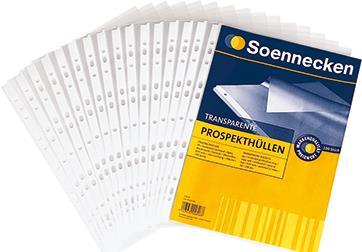 Actual product image Soennecken Brochure sleeve 1602 DIN A4 PP transparent 100 pcs./pack. (A4, 1 x)