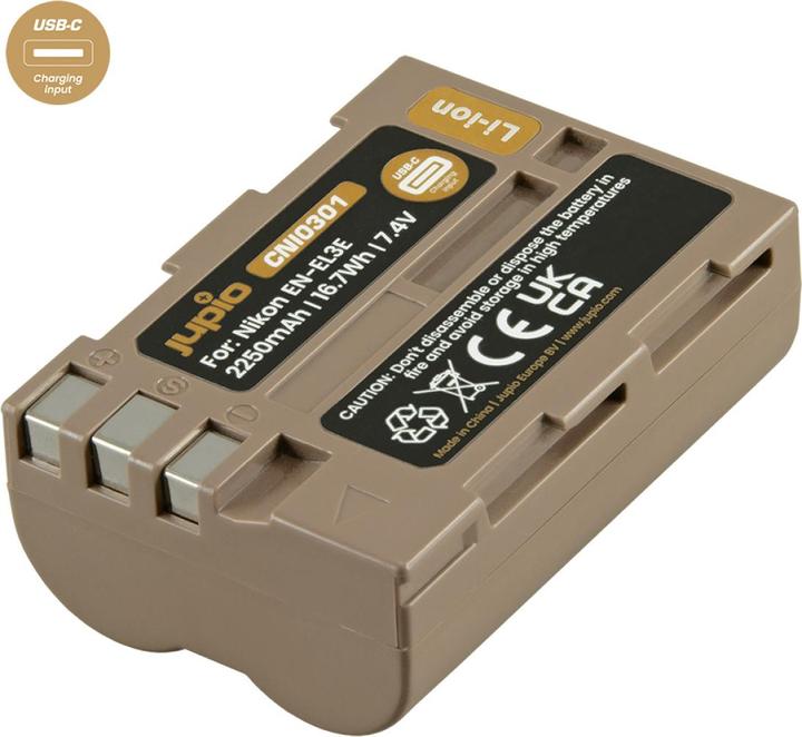 Immagine prodotto Jupio EN-EL3E Ultra C (ingresso USB-C) 2250mAh (Accumulatore di carica elettrica)