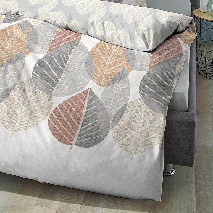 Immagine prodotto Biberna Biancheria da letto in fibra fine comfort 4168-555 nature (Set di biancheria da letto, 135x200 cm (80x80 cm))