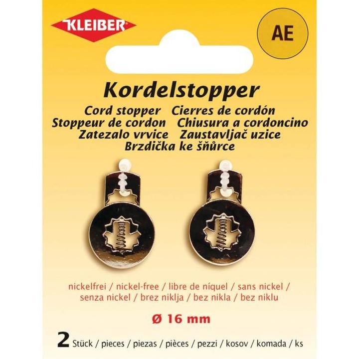 Actual product image Kleiber Cord stopper, metal, silver