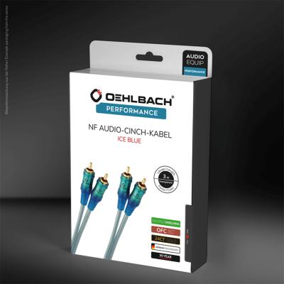 Image du produit Oehlbach NF Audio Câble RCA ICE BLUE, 2 m (2 m, RCA)