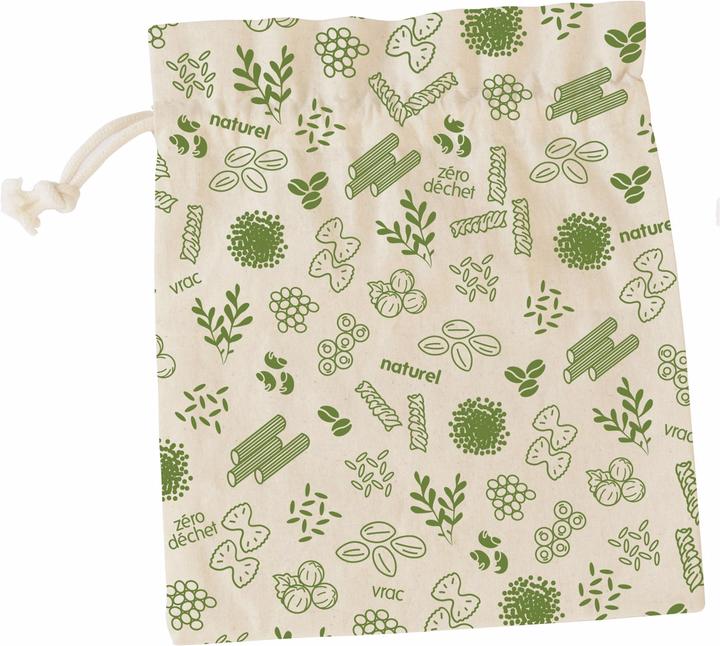 Image du produit Pebbly Beutel aus Bio-Baumwolle L grün, 25x30 cm