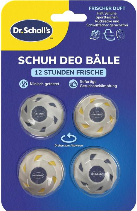 Scholl OdorX Sneaker Balls 4 Stück (Fussdeodorant & -puder)