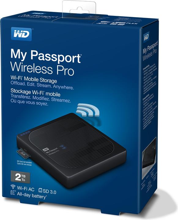 Actual product image WD My Passport Wireless Pro (2 TB)