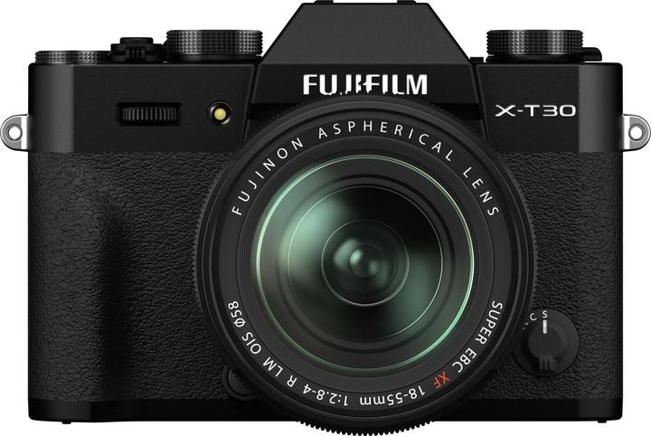 Actual product image Fujifilm X-T30 II + FUJINON XF 18-55mm F2.8-4 R LM OIS (Black) (18 - 55 mm, 26.10 Mpx, APS-C / DX)