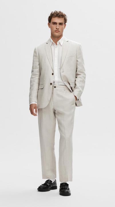 Image du produit Selected Homme Regular Fit pantalon de costume en lin (54)