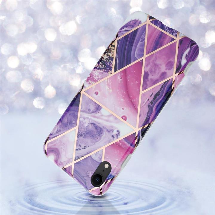 Image du produit Cadorabo Couverture IMD TPU Marbre coloré (Apple iPhone XR)