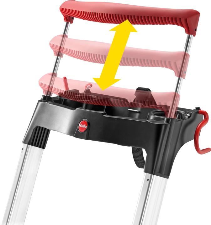 Actual product image Hailo L100 TopLine, aluminium safety stepladder, 8 steps (Stepladder, 147 cm)