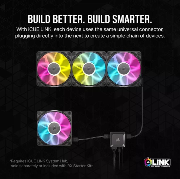 Produktbild Corsair iCUE LINK RX140 (140 mm, 1 x)
