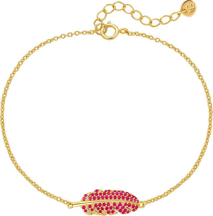 Image du produit Glanzstücke München Bracelet femme plume argent sterling - 35032 (17 cm, Argent Sterling)
