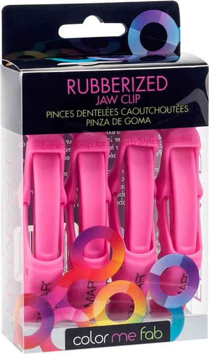 Produktbild Framar Rubberized Jaw Gator Clips 4 pcs - Pink (4 Stk.)