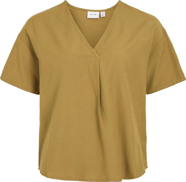 Actual product image Vila V-Ausschnitt Oberteil mit kurzen Ärmeln (36)
