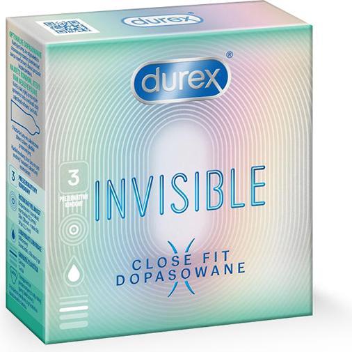 Actual product image Durex Invisible Close Fit Condoms Matched 3Pcs (3 pcs.)