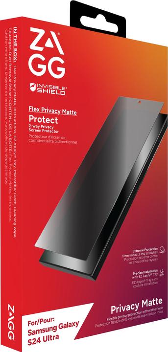 Actual product image Zagg InvisibleShield Flex Privacy Matte B Samsung Galaxy S24 Ultra Screen INTL (1 Piece, Samsung Galaxy S24 Ultra)