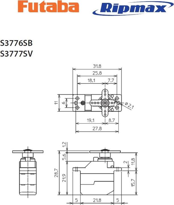 Produktbild Futaba Servo S3776SB S.Bus2