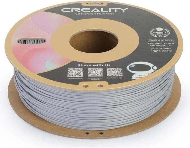 Creality Cr-Pla Matte (PLA, 1.75 mm, 1000 g, Grau)