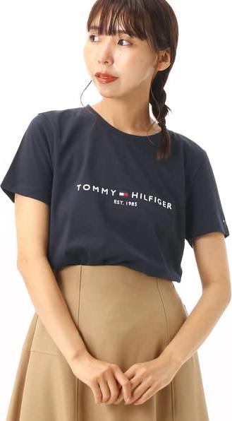 Immagine prodotto Tommy Hilfiger Maglietta girocollo Heritage Hilfiger C-Nk Reg Tee Donna, Blu (Desert Sky) (XS)
