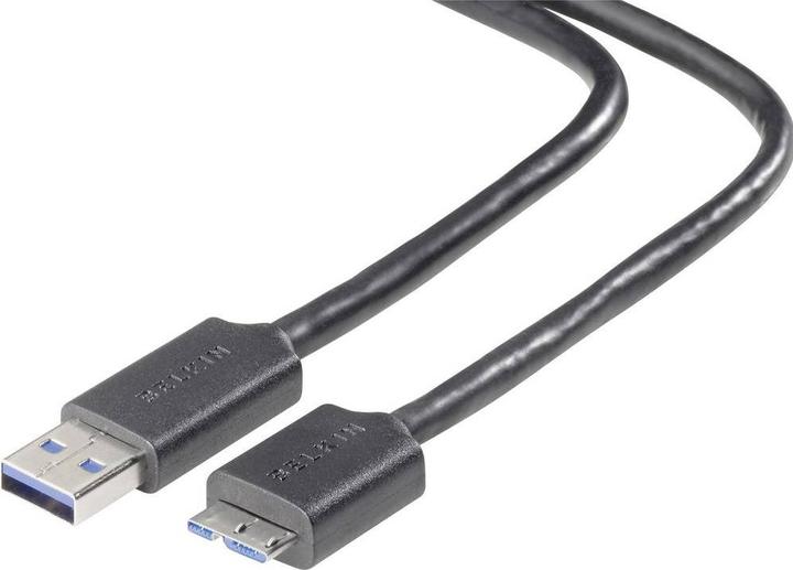 Produktbild Belkin USB 3.0 Micro-B auf USB-A Kabel, Pro Series, 1,8 (1.80 m, USB 3.0)