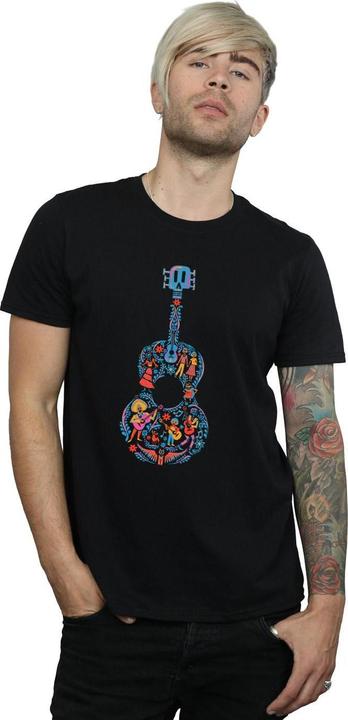 Immagine prodotto Disney Coco Guitar Pattern Maglietta Uomo (XXL)