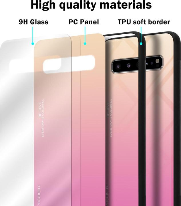Actual product image Cadorabo TPU 2 colors glass cover (Samsung Galaxy S10 5G)
