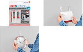 Actual product image tesa Adhesive nail for wallpaper & plaster, ideal for WLAN routers, height and side-adjustable
