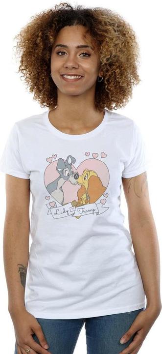 Actual product image Disney Womens/Ladies Lady And The Tramp Love Cotton T-Shirt (M)