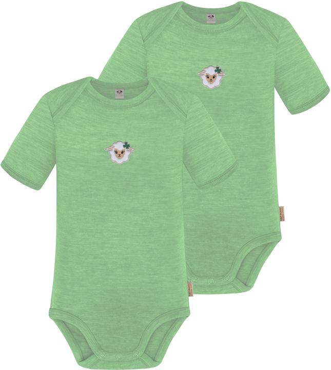 Image du produit Normani Lot de 2 body bébé mérinos manches courtes "Tauranga" - 9285 (74)