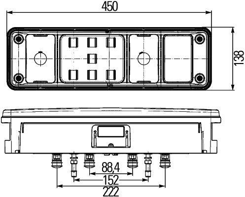 Produktbild Hella Heckleuchte Krone LED 24v